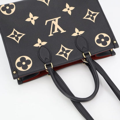 Louis Vuitton M45495 Empreinte On-the-go MM Black Beige 2WAY Bag