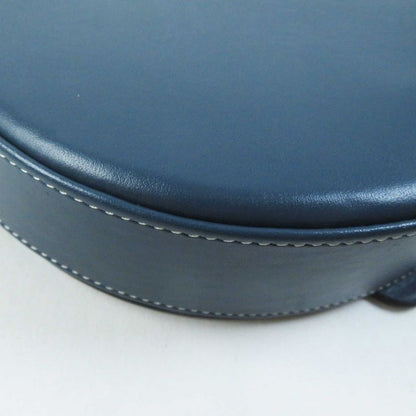 LOEWE Anagram Shape Pressed Heel Pouch/crossbody Leather Shoulder Bag Blue