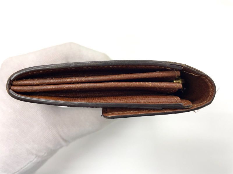 Louis Vuitton Monogram Pochette Porte Monet Cles Di Long Wallet M61725 Brown