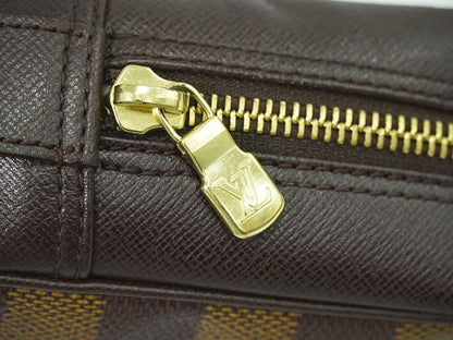 Authentic Louis Vuitton LV Trousse Toilette Damier Ebène Pouch Cosmetic Pouch