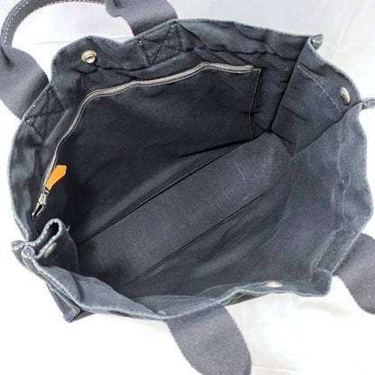 Hermes Deauville Tote MM Navy Black Ec20554