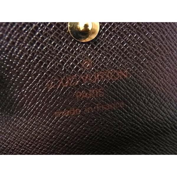 Louis Vuitton Wallet Damier Porte Monnaie Vie Carte Cles Di Ebne Brown — view 2