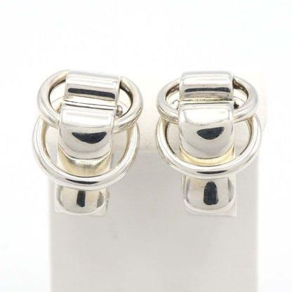 Hermes Duzano Earrings Silver 925 Hallmark Accessory 18.6 g M4407