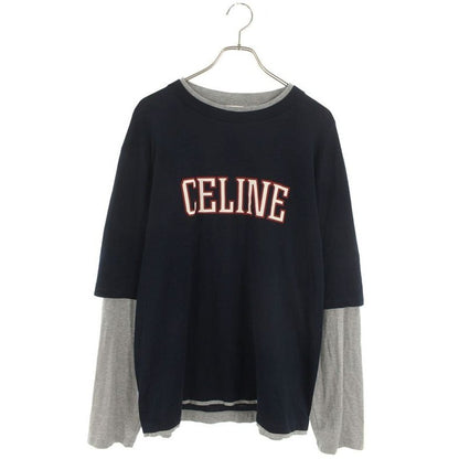 Celine Rx06 N671 Q Layered Loose Long Sleeve Cut And Sew XL
