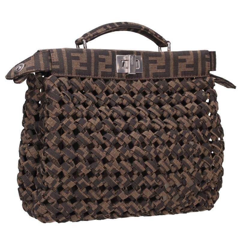 Fendi 7 Va530 icy You Mini Zucca Pattern Handbag
