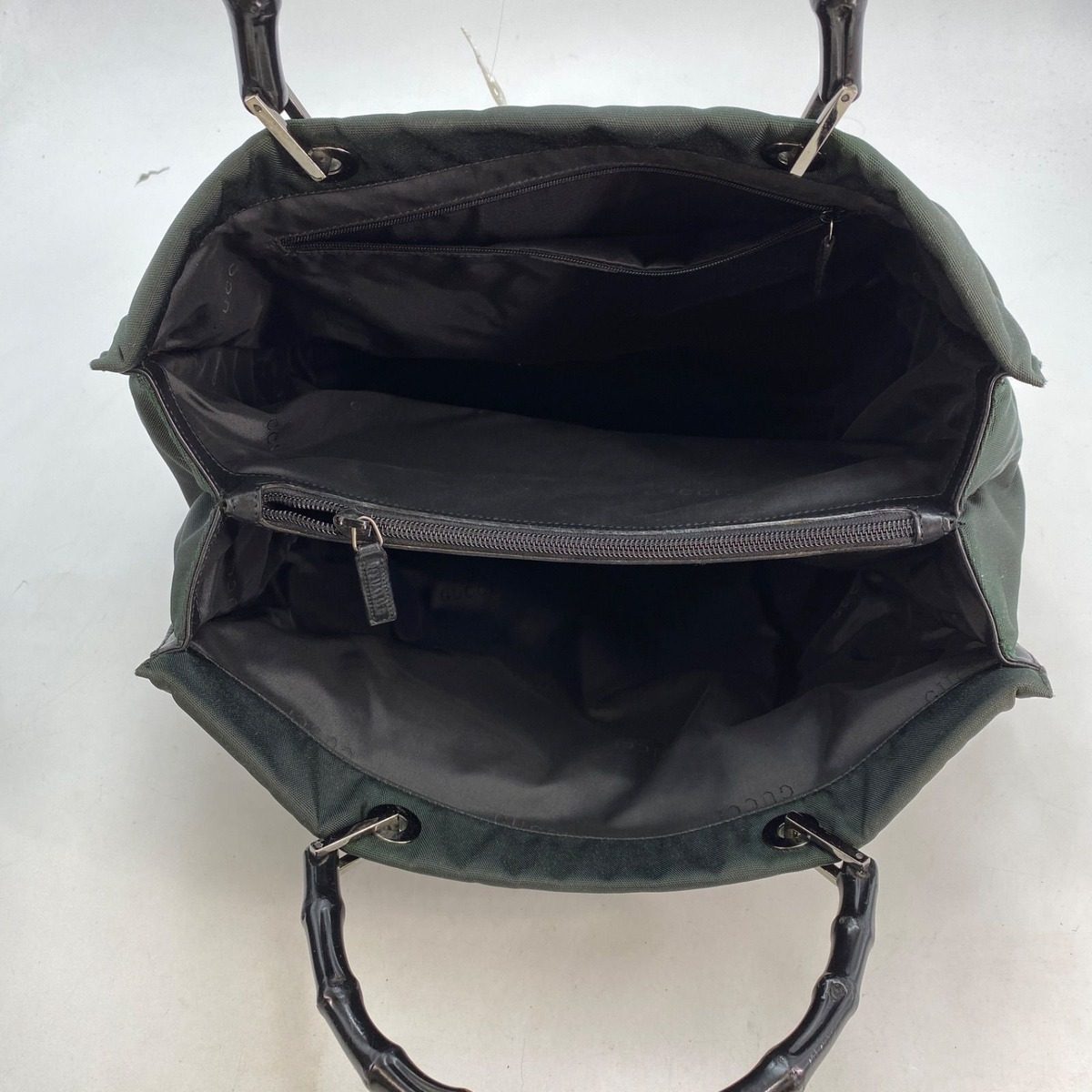 Gucci Hand Tote Bamboo Nylon Business Formal — view 3