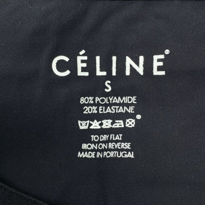 Celine - Hem Zip Slit Waste Togo Legging Pants - S - Black - Women's