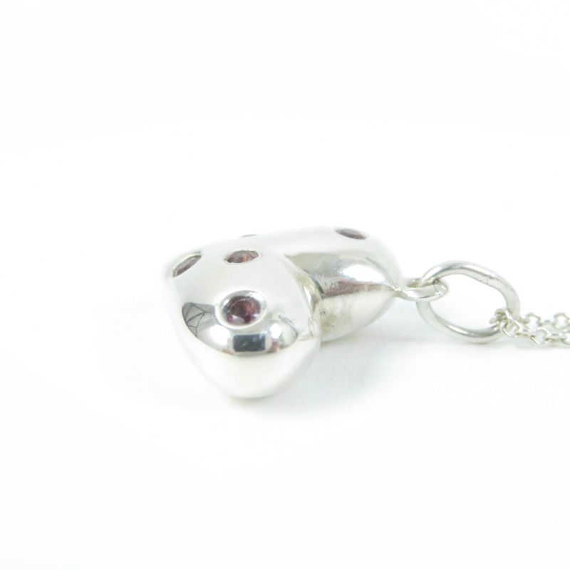 Tiffany & Co Vintage Dot's Heart Necklace Rare Old Tiffany & Co