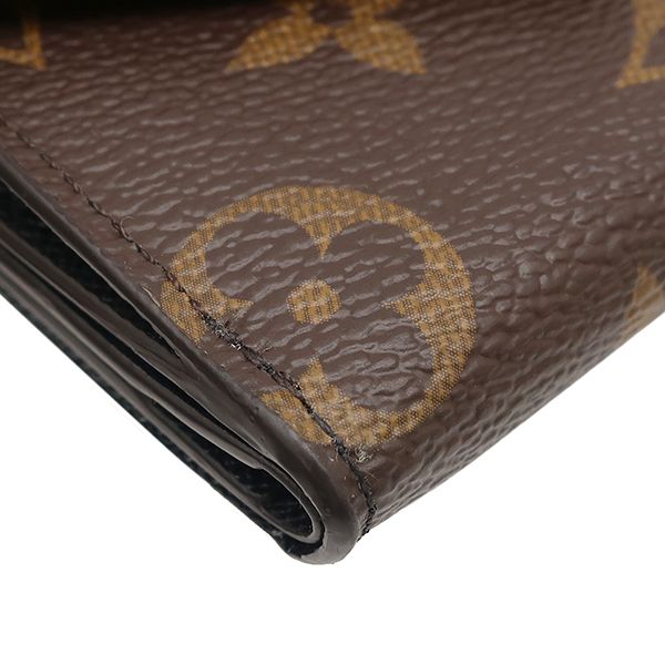 Louis Vuitton Trifold Wallet Portefeuille Zoe Monogram Canvas Monogram Reverse