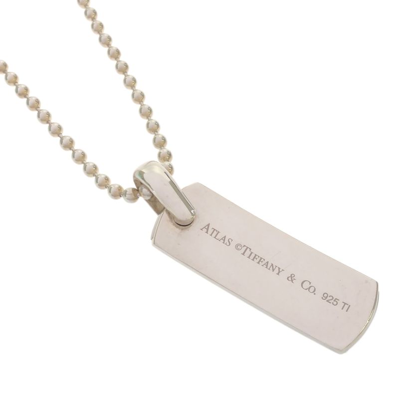 Tiffany & Co Tiffany & Co Atlas Necklace Plate Silver 925 17.9g H9638
