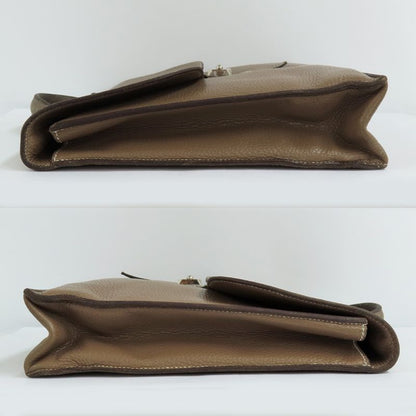 Hermes Sac A Depeches 38 Etoupe Taurillon Clemence F Stamp Svhardware