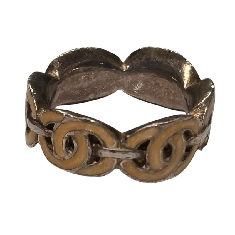 Chanel 00's Vintage Coco Mark Ring Vintage Coco Mark Ring Size 13 Pink