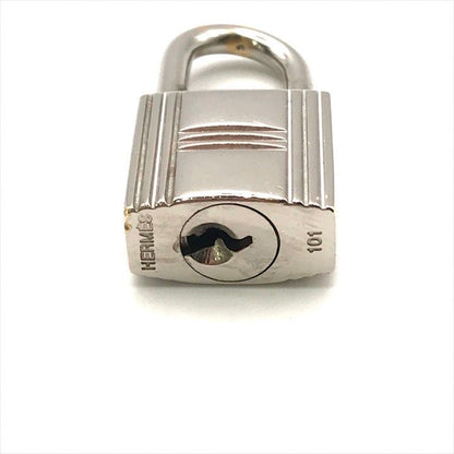 Hermes Cadena Key Padlock Silver Bag Charm