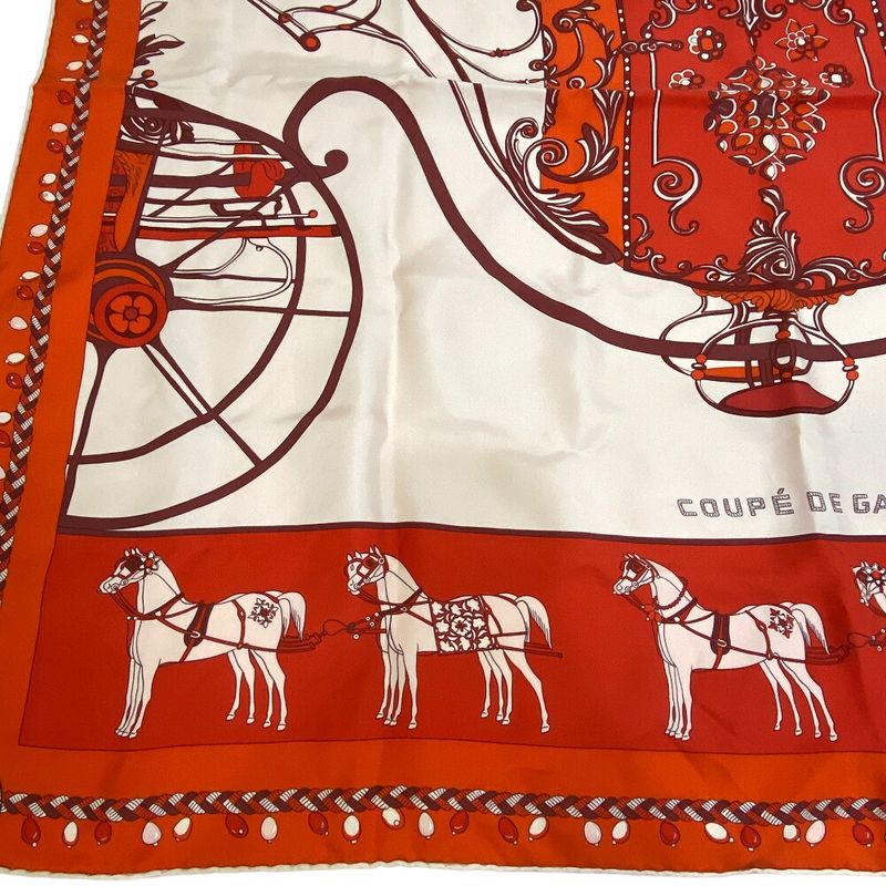 Hermes Carre 90 Coupe DE GALA Scarf Bag Brand Bag Handle Cover Ribbon High Gift