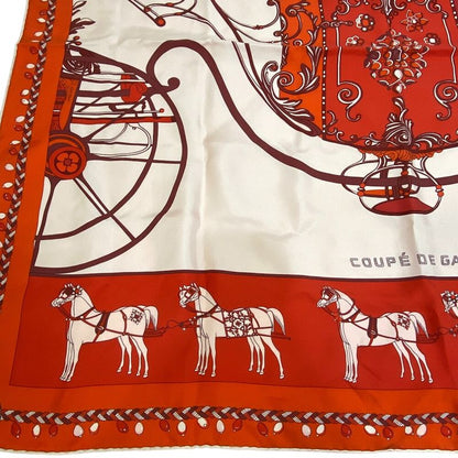 Hermes Carre 90 Coupe DE GALA Scarf Bag Brand Bag Handle Cover Ribbon High Gift