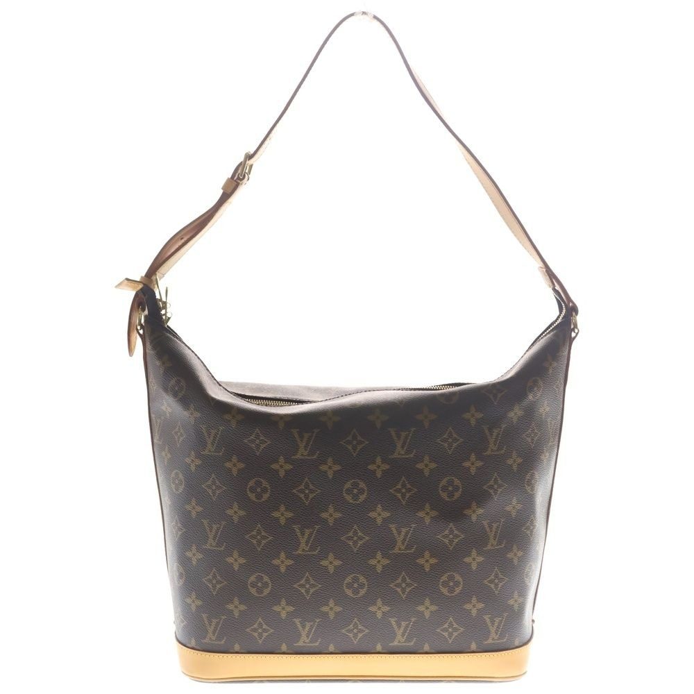 Louis Vuitton Sharon Stone Amfar Three Monogram Leather Shoulder Bag Gold Brown