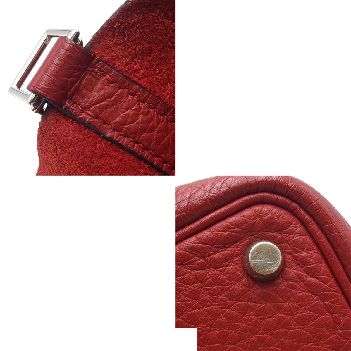 Hermes Picotin PM Rouge Vif Silver Taurillon Clemence Handbag — view 7