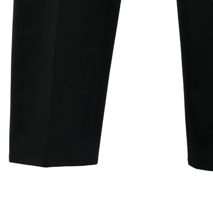 Prada - Logo Rubber Patch Slacks - S - Black - Women's