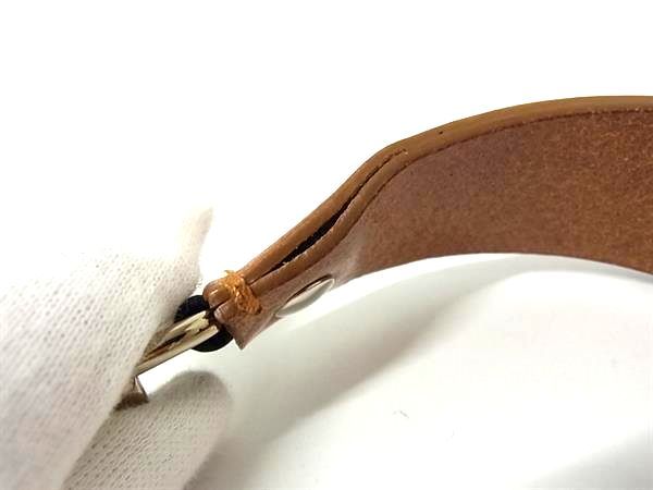 Celine Leather Bag Shoulder Strap Shoulder Crossbody Women Brown Fh0928