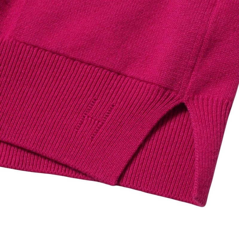 Hermes Dress Size 40 Cashmere Knit Short Sleeves Key Neck H Logo Made In