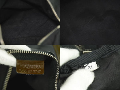 Authentic Prada Nylon Handbag Black Bag Pre-owned [follow-up Discount