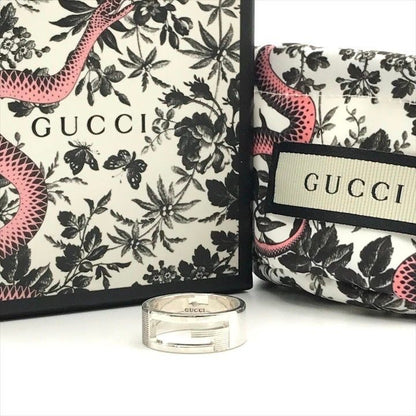 Gucci Brandet Ring Silver