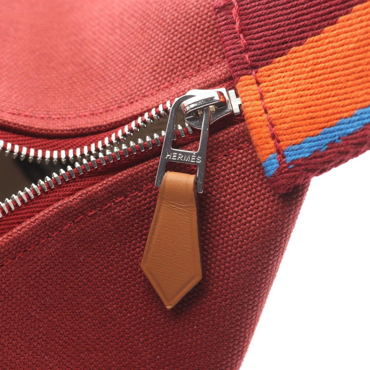 Hermes Handbag Brid a Black PM H Pavillon Rouge Ash Canvas — view 5