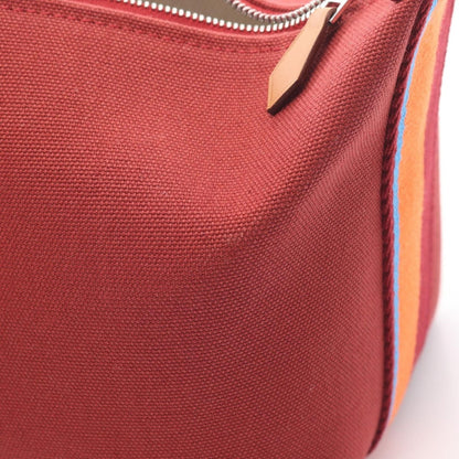 Hermes Handbag Brid a Black PM H Pavillon Rouge Ash Canvas — view 6