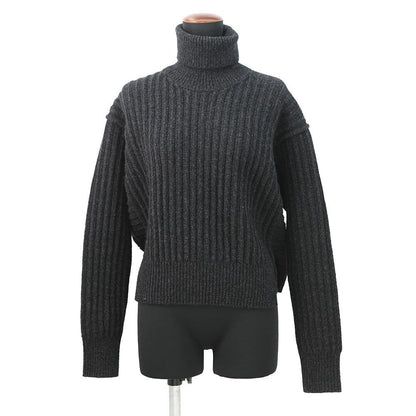Hermes Knit Long Sleeve 36 Sweater Top Gri-volcanic
