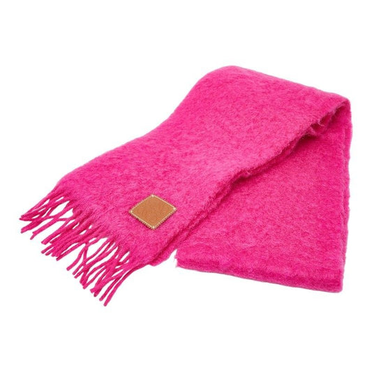 Loewe Anagram Pink Wool Nylon Mohair Shoulder Bag