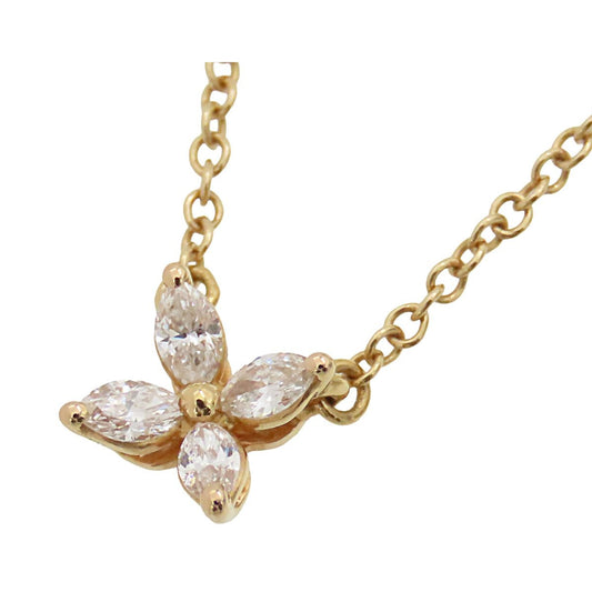 Tiffany & Co Victoria Necklace Medium Marquise Shape Pink Gold 18k Diamond