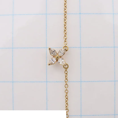 Tiffany & Co Victoria Necklace Medium Marquise Shape Pink Gold 18k Diamond — view 8