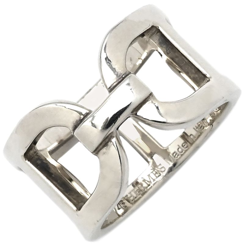 Hermes Ring Ever Chaine D'ancre MM Silver 925 Silver #48 (Jp8) Accessories