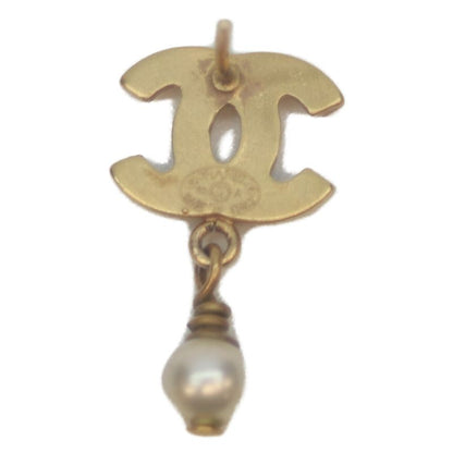 Chanel 03A GP Pearl Coco Mark Mini Pearl Swing Earrings Accessories Gold Ladies