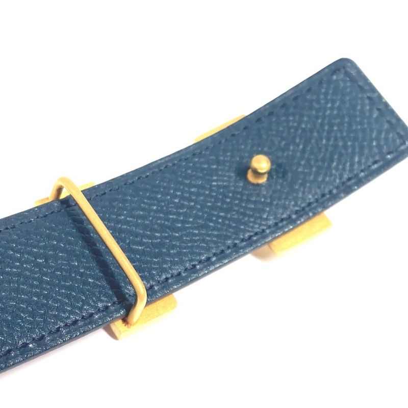 Hermes Belt H Belt Constance Mini Leather Red And Navy