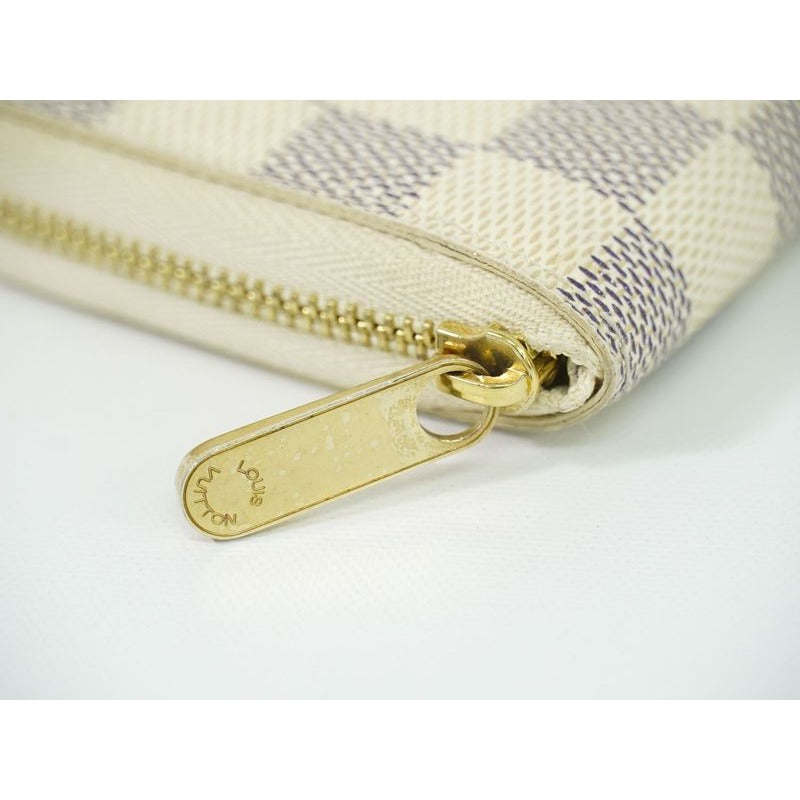 Louis Vuitton Zippy Coin Purse Damier Azur Case — view 6