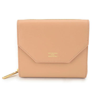 Balenciaga Bifold Wallet Envelope Beige
