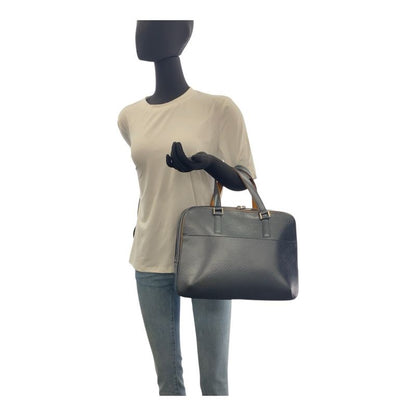 Louis Vuitton Monogram Matte Malden Navy Leather M55132 Business Bag Tote Bag