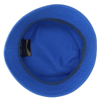 Prada 23hc137 Denim Hat With Triangle Logo Plate Men's L