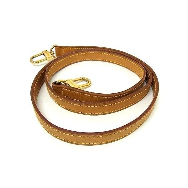 Louis Vuitton Leather Bag Shoulder Strap Brown — view 2