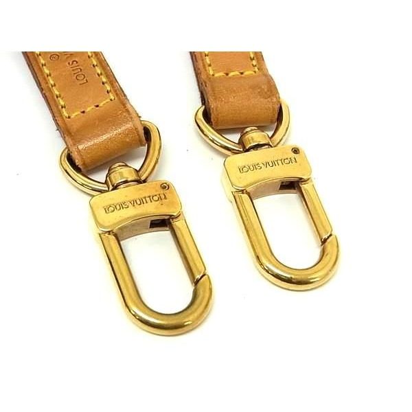 Louis Vuitton Leather Bag Shoulder Strap Brown — view 3