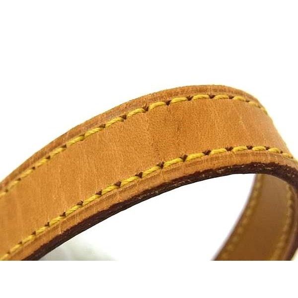 Louis Vuitton Leather Bag Shoulder Strap Brown — view 5