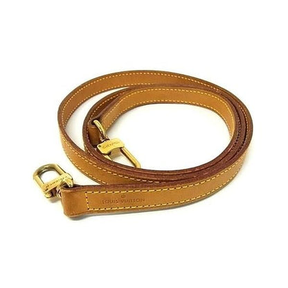 Louis Vuitton Leather Bag Shoulder Strap Brown