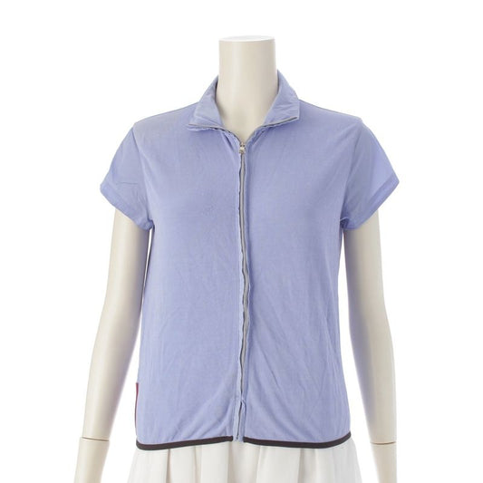 Prada Sport Archive Short Sleeve Cut Nylon Jacket Outerwear Tops Light Blue S