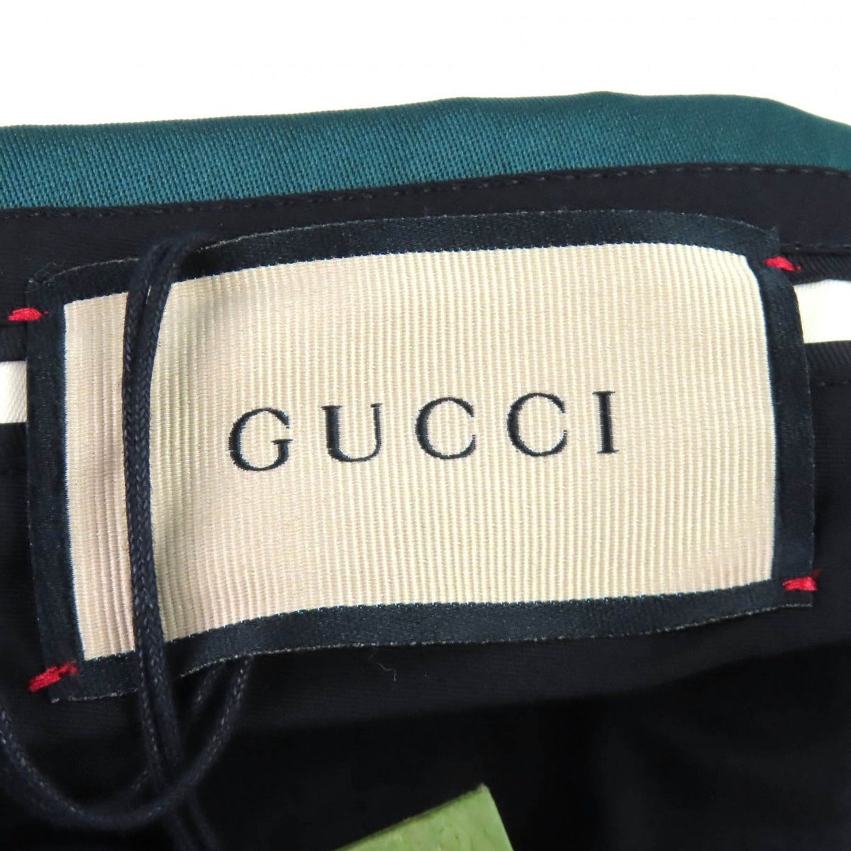 Gucci Silk Blend Pleated Trousers Pants Untreated Hem Green 48 — view 7