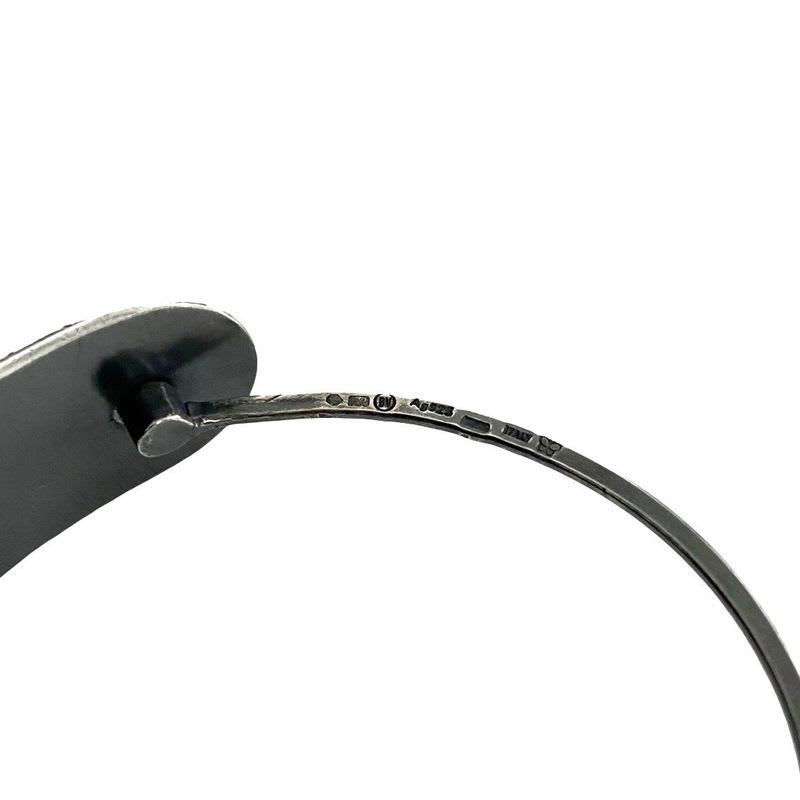 Bottega Veneta Intrecciato Silver Plated Bracelet Bangle Men Women 35993