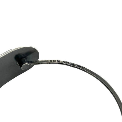 Bottega Veneta Intrecciato Silver Plated Bracelet Bangle Men Women 35993