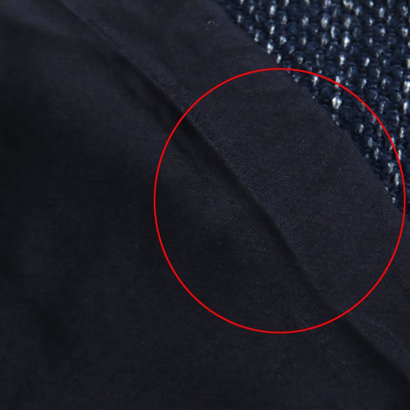 CHANEL P45580v33648 Cotton Lined 100% Silk Tweed Collarless Jacket With Coco