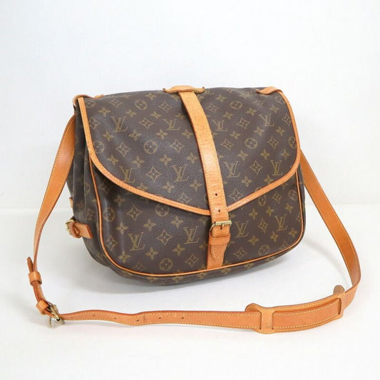 Louis Vuitton Saumur 35 Shoulder Bag Monogram Brown