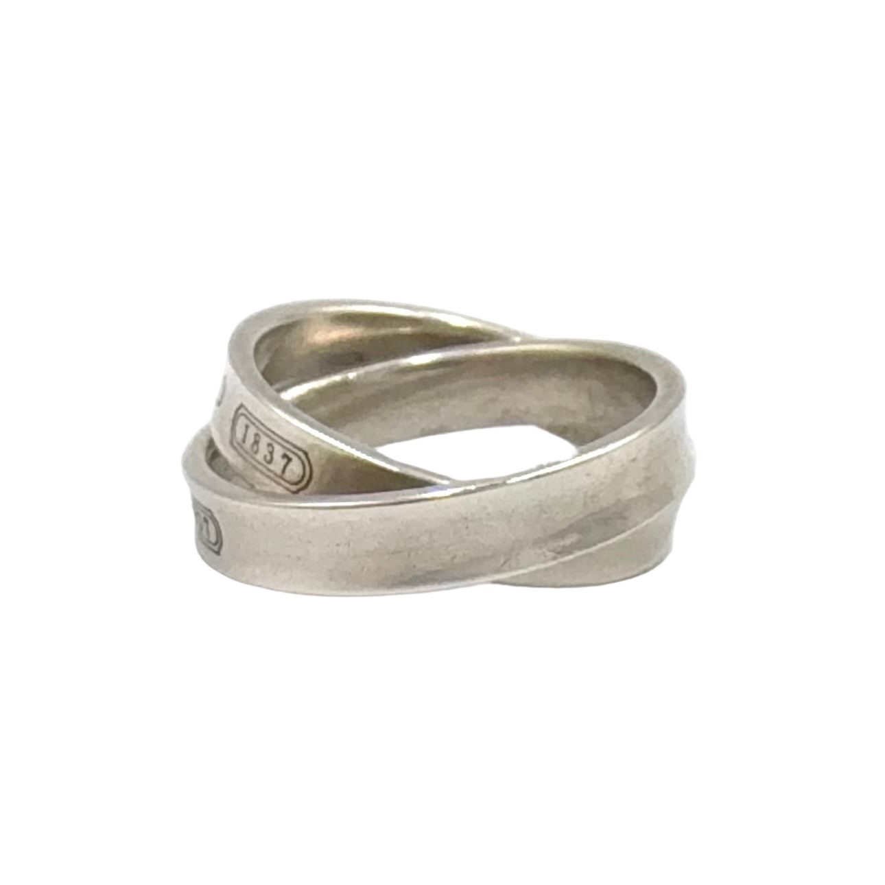 Tiffany & Co Interlocking Silver Ring — view 2